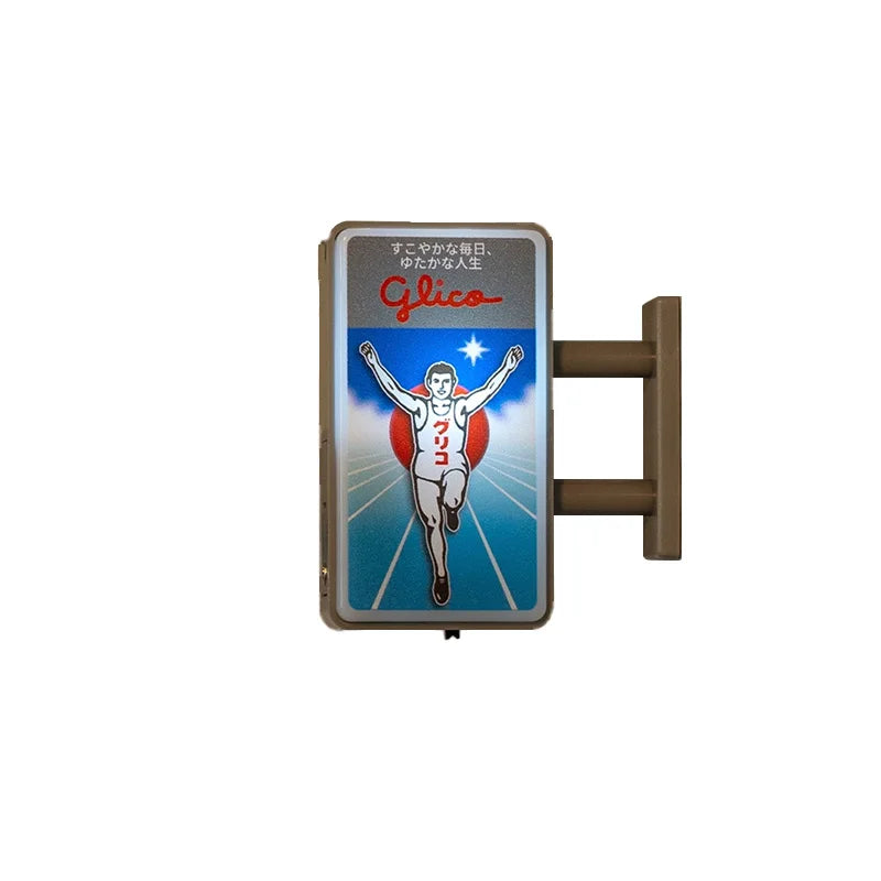 Magnete Frigo Decorativo Adesivo Insegna Luminosa Dotonbori Glico 711 Lake Kawaguchi Ko Lawson Store Foto Spot