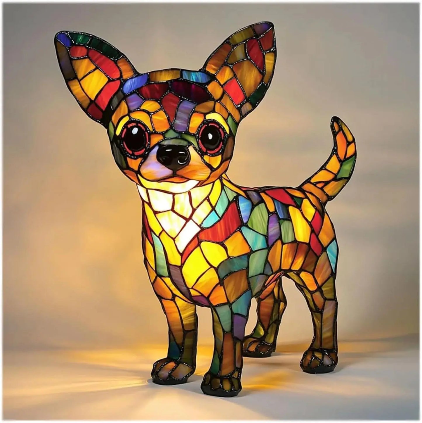 Divertimento Unico Artistico Carino A Forma Di Cane Ornamento Decorativo Luce Notturna Moderna Illuminazione Atmosferica