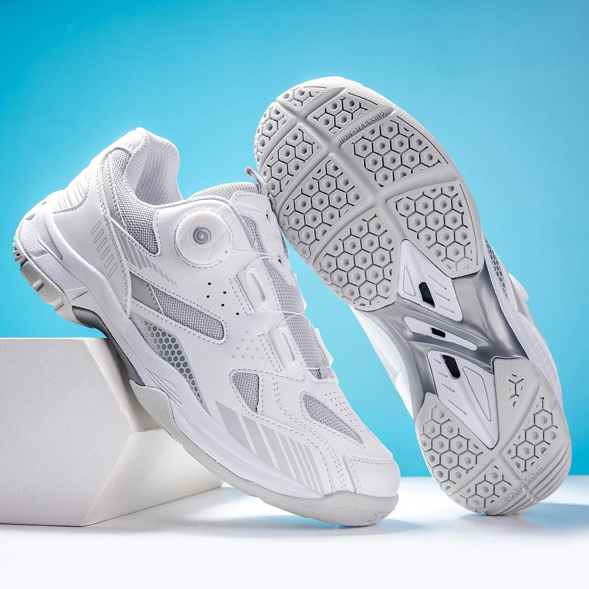 Scarpe Da Badminton Professionali Uomo Donna Antiscivolo Blu Per Tennis Palestra All Aperto Sneakers