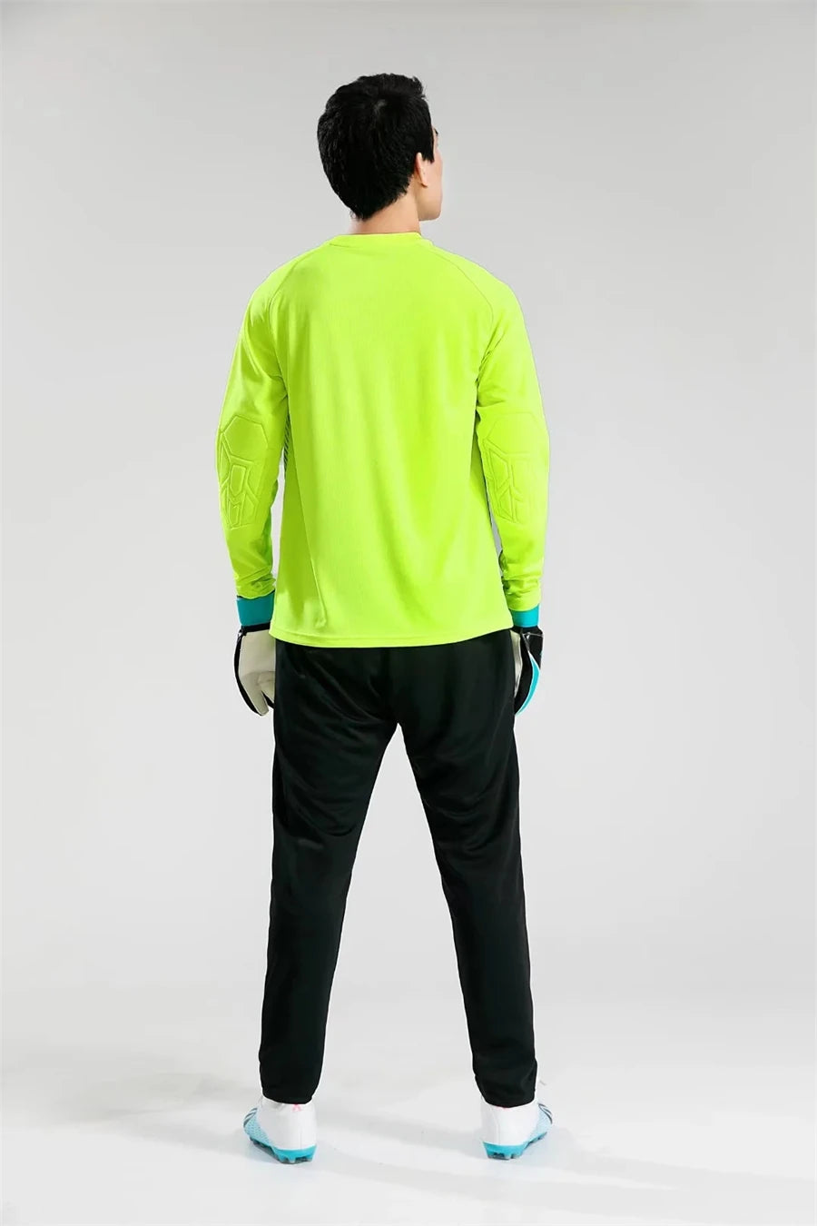 Maglie Da Portiere Da Calcio Uomo Traspirante Con Protezione Del Gomito Stampa Personalizzata Kit Sportivo