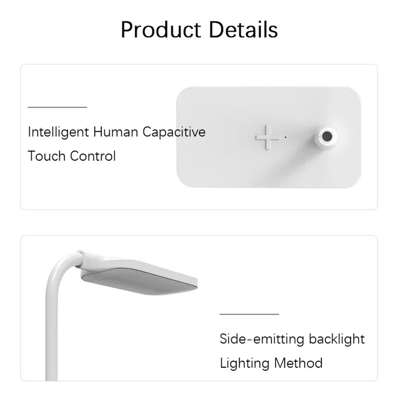 Lampada Da Scrivania LED Con Ricarica Wireless E Porta USB Dimmerabile Touch Luce Notturna Per Lettura E Giochi A Casa