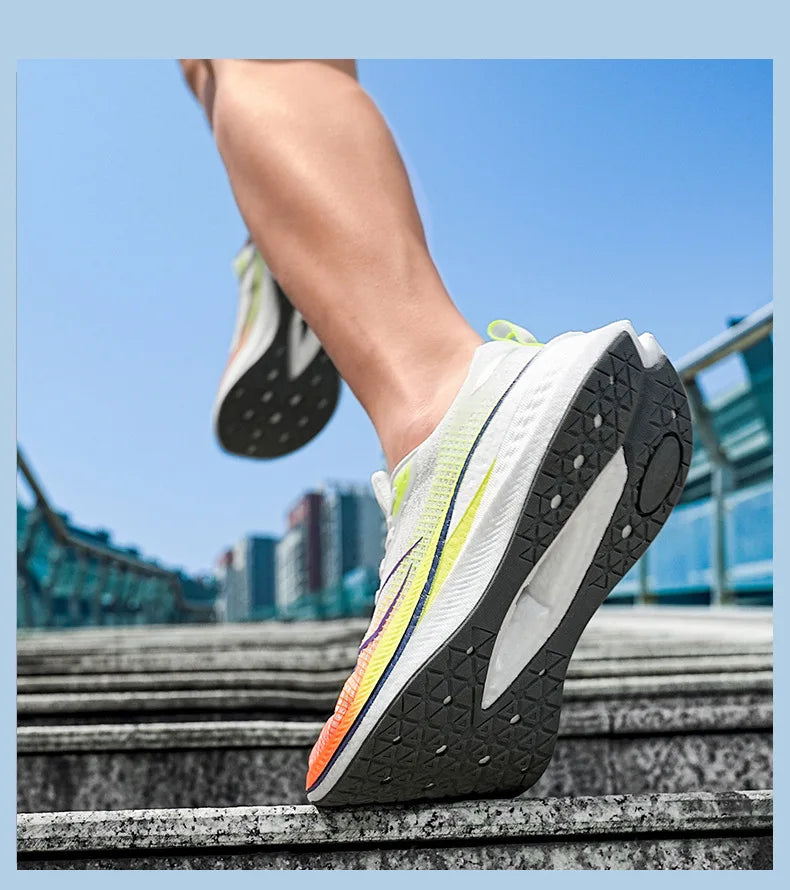 Scarpe Da Corsa Ultra Leggere E Traspiranti Con Piastra In Carbonio Per Uomo E Donna Da Competizione Comode Elastiche