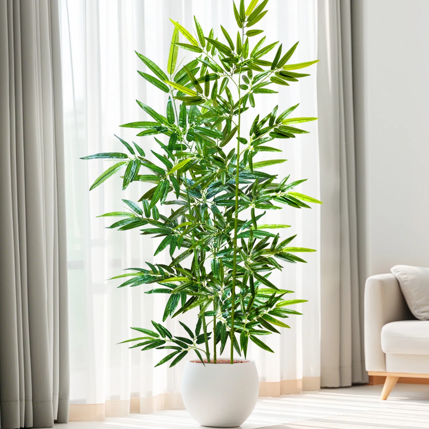 Foglie Di Bambù Verdi Artificiali Da 100 A 210 Cm Piante Con Rami Finti Adatte Per Casa Hotel E Decorazione Ufficio
