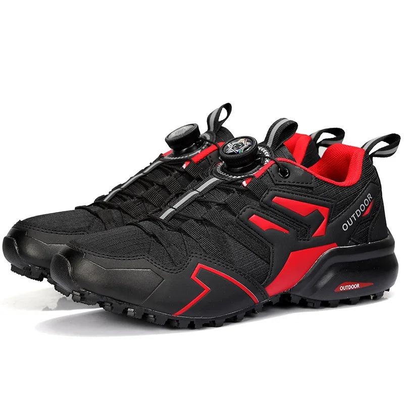 Scarpe Da Ciclismo Traspiranti Per MTB Uomo Modello X111 Con Sistema SPD Suola In Gomma E Rivestimento In Pelle