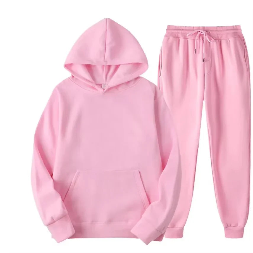 Tuta Uomo Invernale Morbida Ecologica 2025 Set Pantaloni Jogging 2 Pezzi Fitness Corsa Abbigliamento Sportivo Maschile