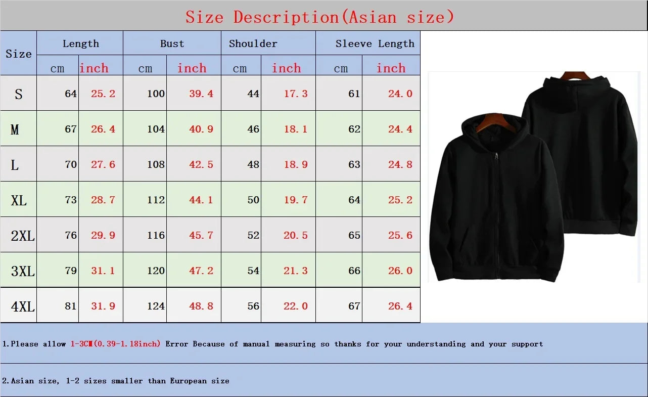 Felpa con Cappuccio Zip Stampa Bussola Vintage Uomo Sportiva Casual Invernale Abbigliamento Uomo