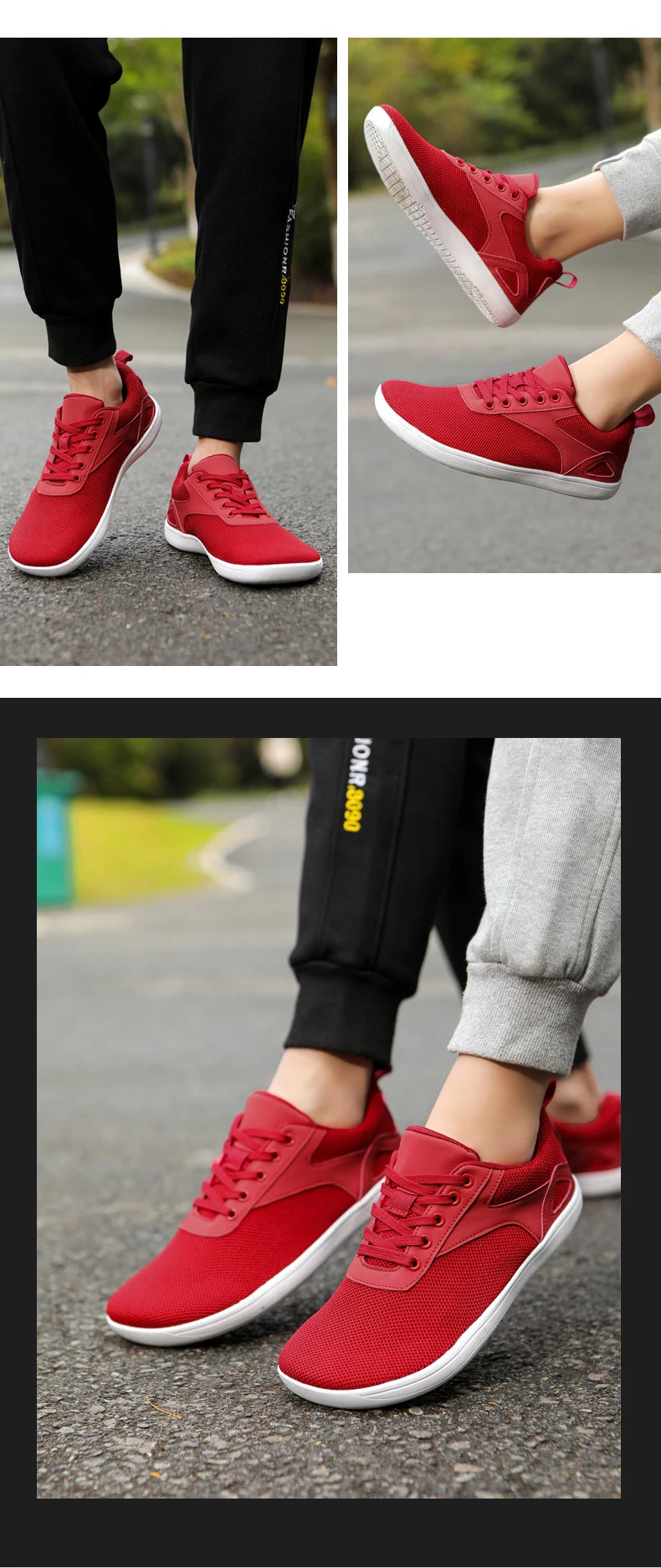 Scarpe Da Passeggio Traspiranti In Mesh Unisex A Punta Larga Per Uomo Comode Scarpe Sportive Per Esterni