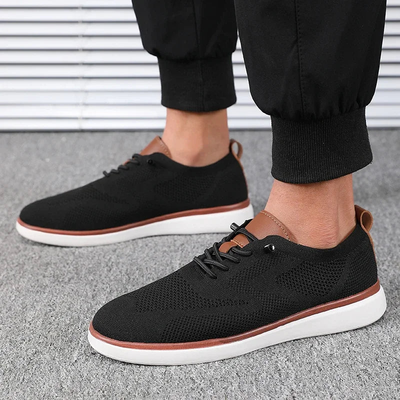 Scarpe Leggere Da Uomo Lavorate A Maglia Comode Per Tutto Il Giorno Con Vestibilità Eccellente Per Trekking Quotidiano