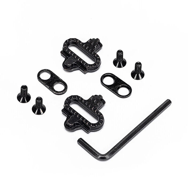 Bucklos Pedali MTB Piatto Piattaforma in Lega di Alluminio con Sistema SPD Integrato Compatibile Mountain Bike