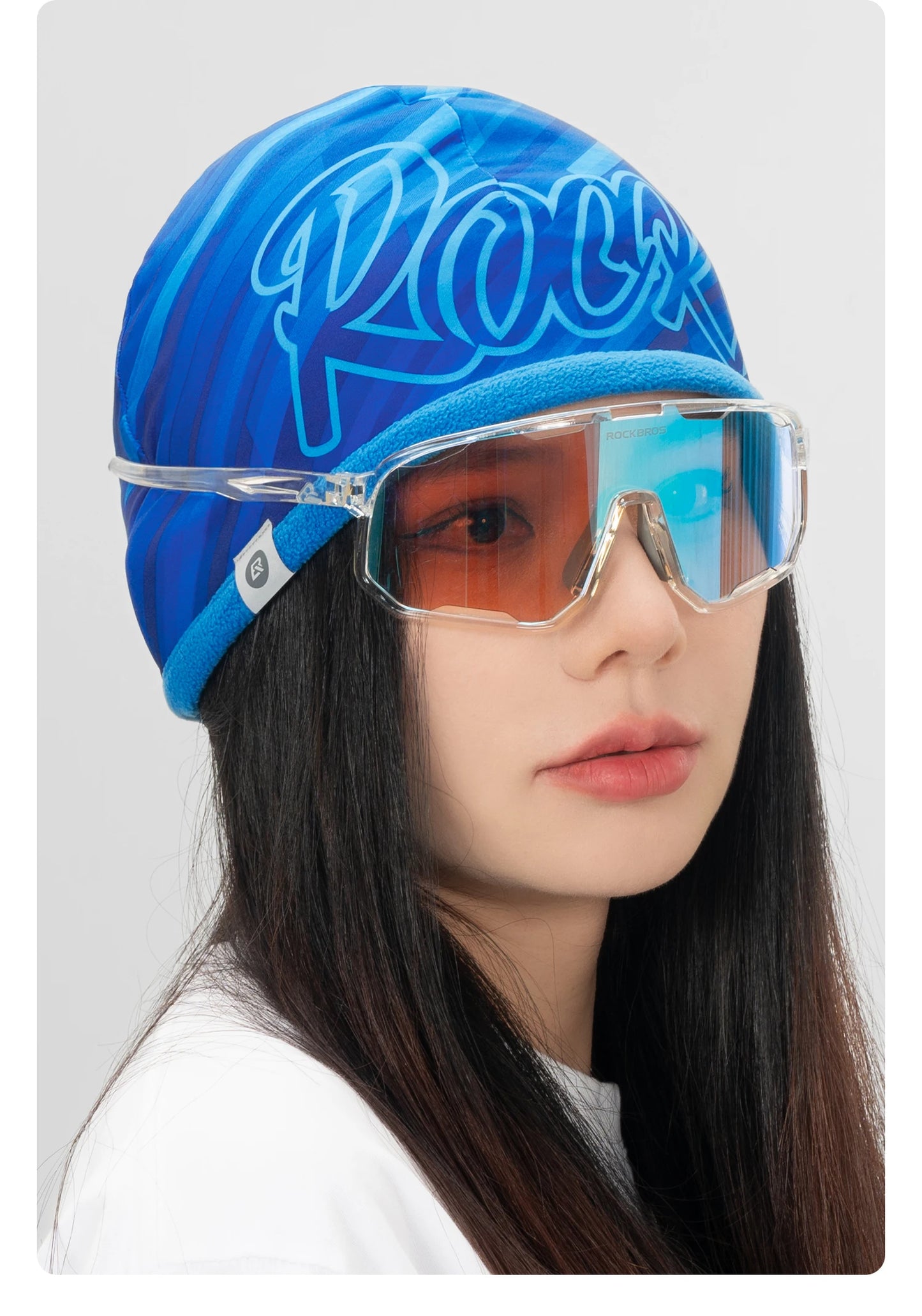 Rockbros Cappello Da Ciclismo Autunno Inverno Antivento Caldo Pile Spazzolato Doppio Da Indossare Unisex Per Pendolari