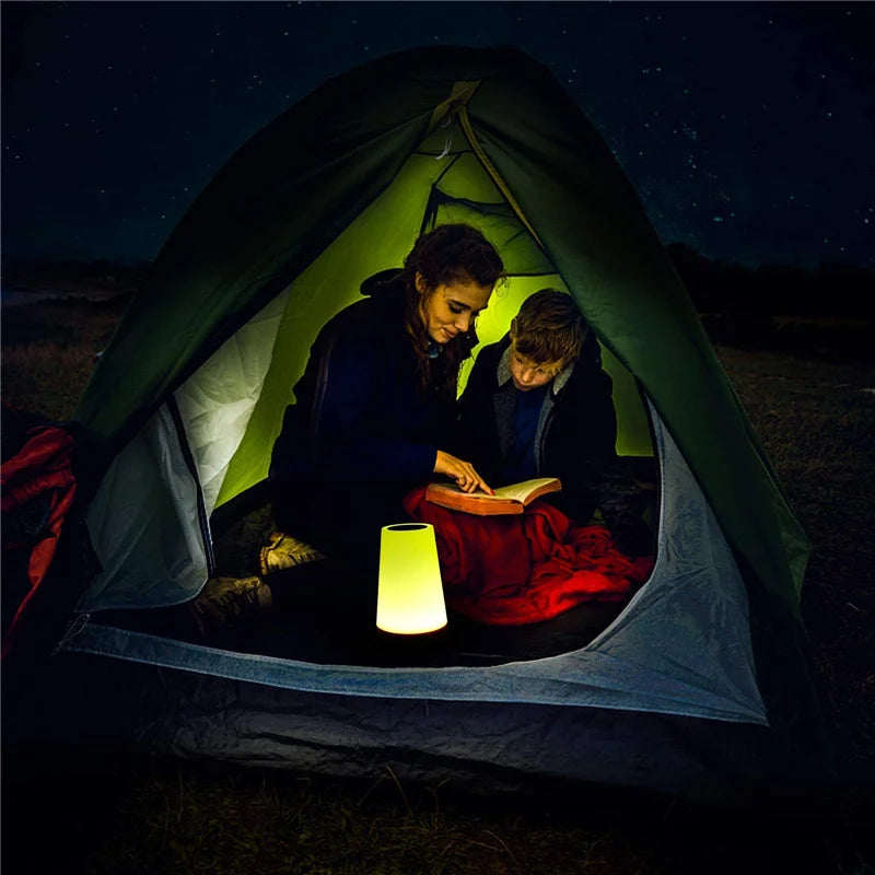 Lampada Notturna RGB Ricaricabile USB Con Telecomando E Touch Dimmerabile Per Comodino E Tavolo Portatile 13 Colori