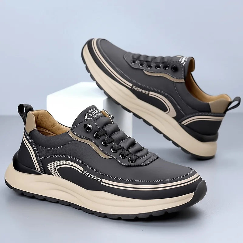 Scarpe Da Uomo Slip On In Pelle Impermeabili Antiscivolo Leggere Traspiranti Mocassini Casual Allingrosso