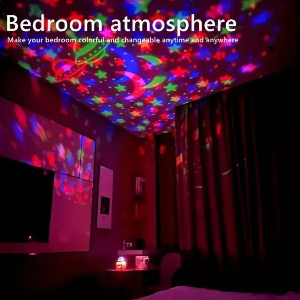 Lampada Da Tavolo USB Portatile Con Luce Notturna Stellata LED Proiettore Sala Giochi Decorazione Della Camera Da Letto