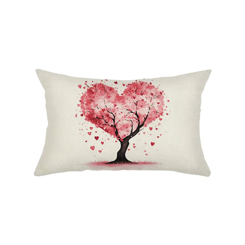 Vikama Fodera Per Cuscino Reversibile San Valentino Con Stampa A Cuore Per Soggiorno Divano Letto Decorazione Della Casa