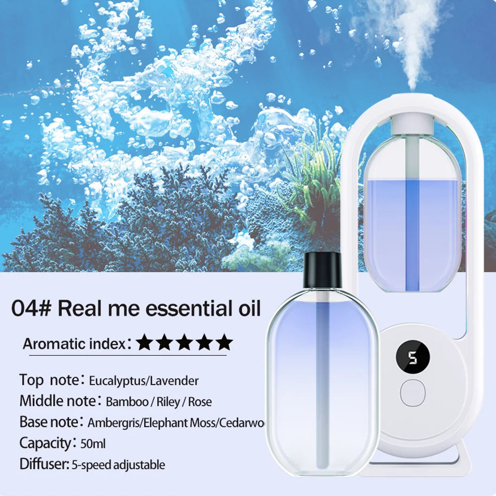 Diffusore Di Aromi Portatile Ricaricabile Per Aromaterapia Deodorante Ambienti Temporizzato In 5 Modalità