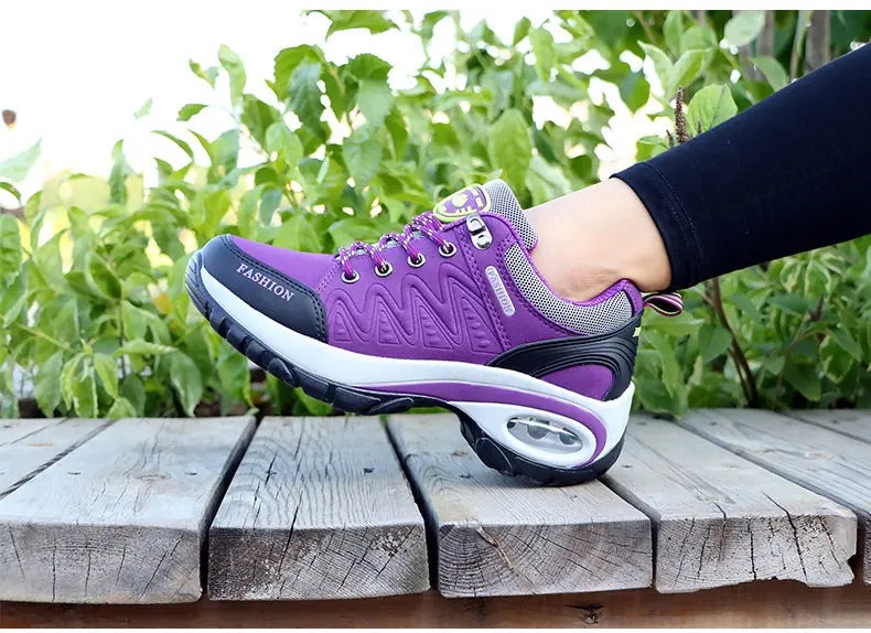 Scarpe Sportive Da Donna Con Plateau All'Aperto Escursionismo Moda Scarpe Casual Antiscivolo Da Corsa Basse Calzature