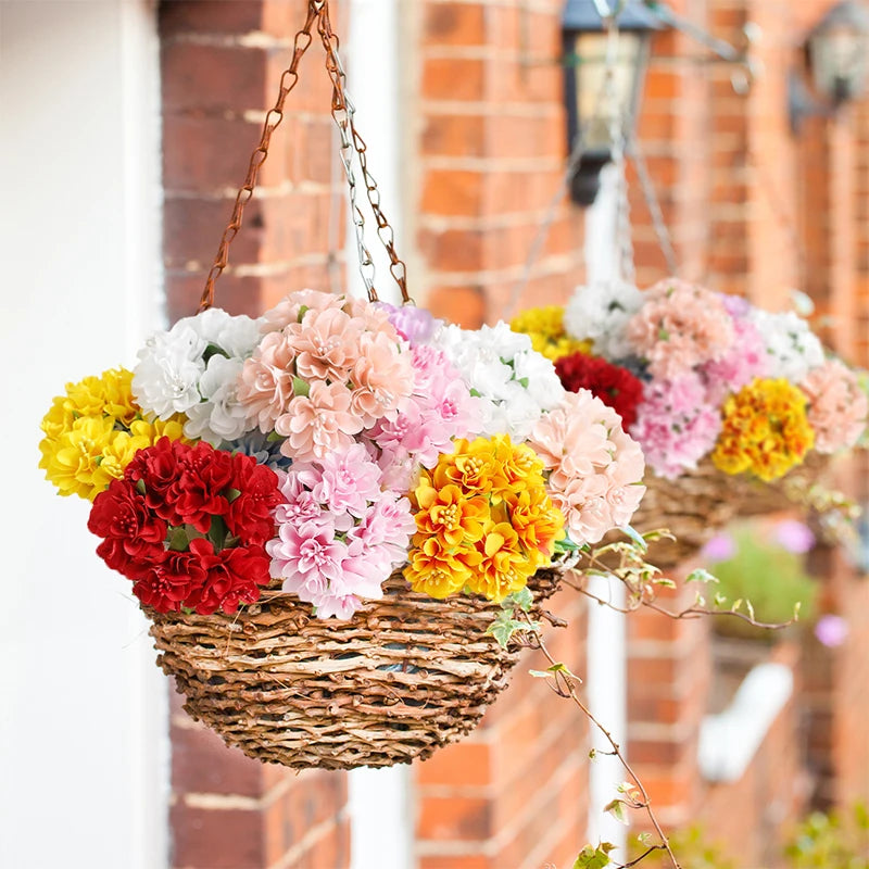 Set Da 6 Fiori Artificiali In Seta Bouquet Da 11 Cm Decorazioni Per Casa E Matrimoni Ghirlanda Fai Da Te