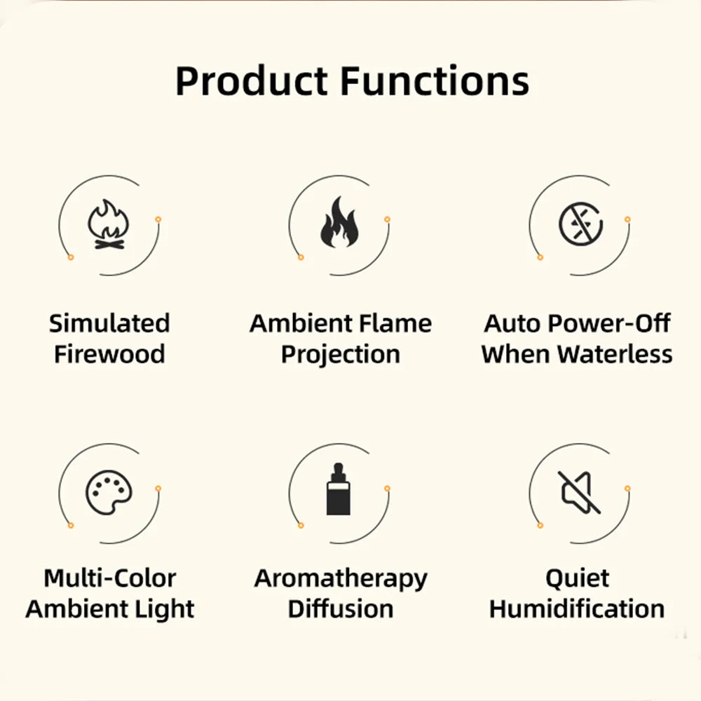 Umidificatore Aroma Diffusore Oli Essenziali Mini Umidificatore Domestico Con LED Notte Per Aromaterapia