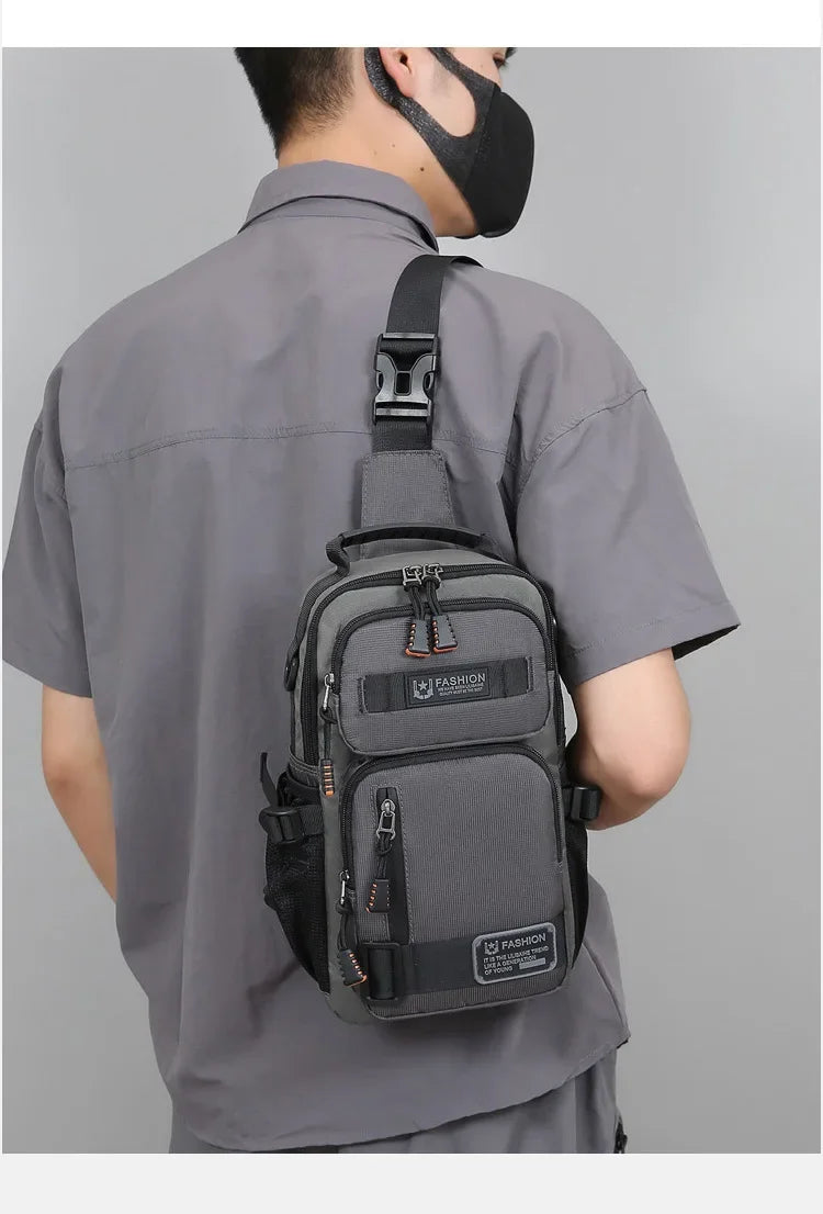 Borsa A Tracolla Uomo Multifunzionale Oxford Alta Qualità Leggera Per Viaggi E Escursioni All Aperto