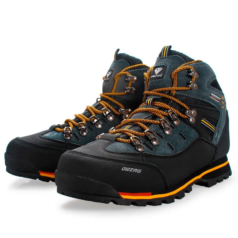 Scarpe Nuove Da Trekking Uomo Impermeabili In Pelle Stivali Invernali Alti Per Esterno Escursionismo Arrampicata E Pesca