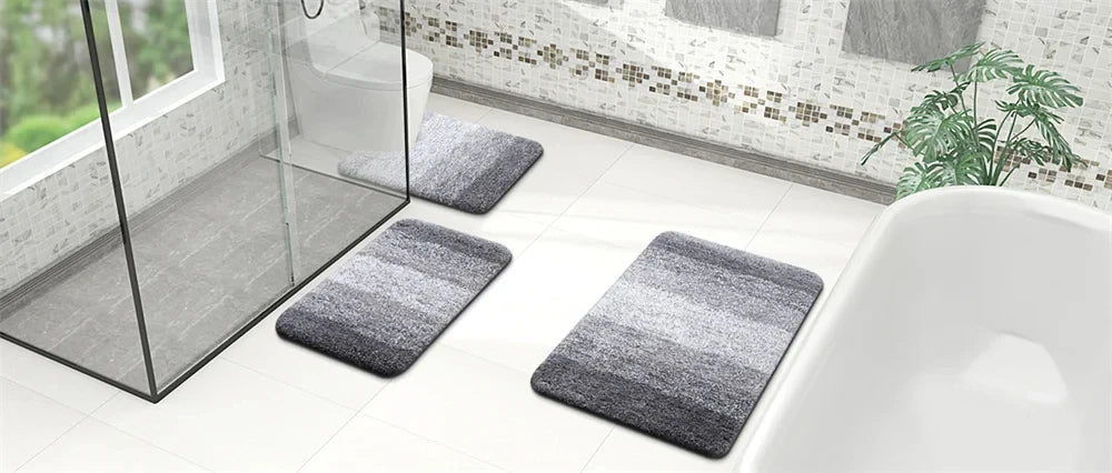 Kitinjoy Tappeto Da Bagno Di Lusso In Microfibra Assorbente Antiscivolo Peluche Morbido Per Doccia E Pavimento