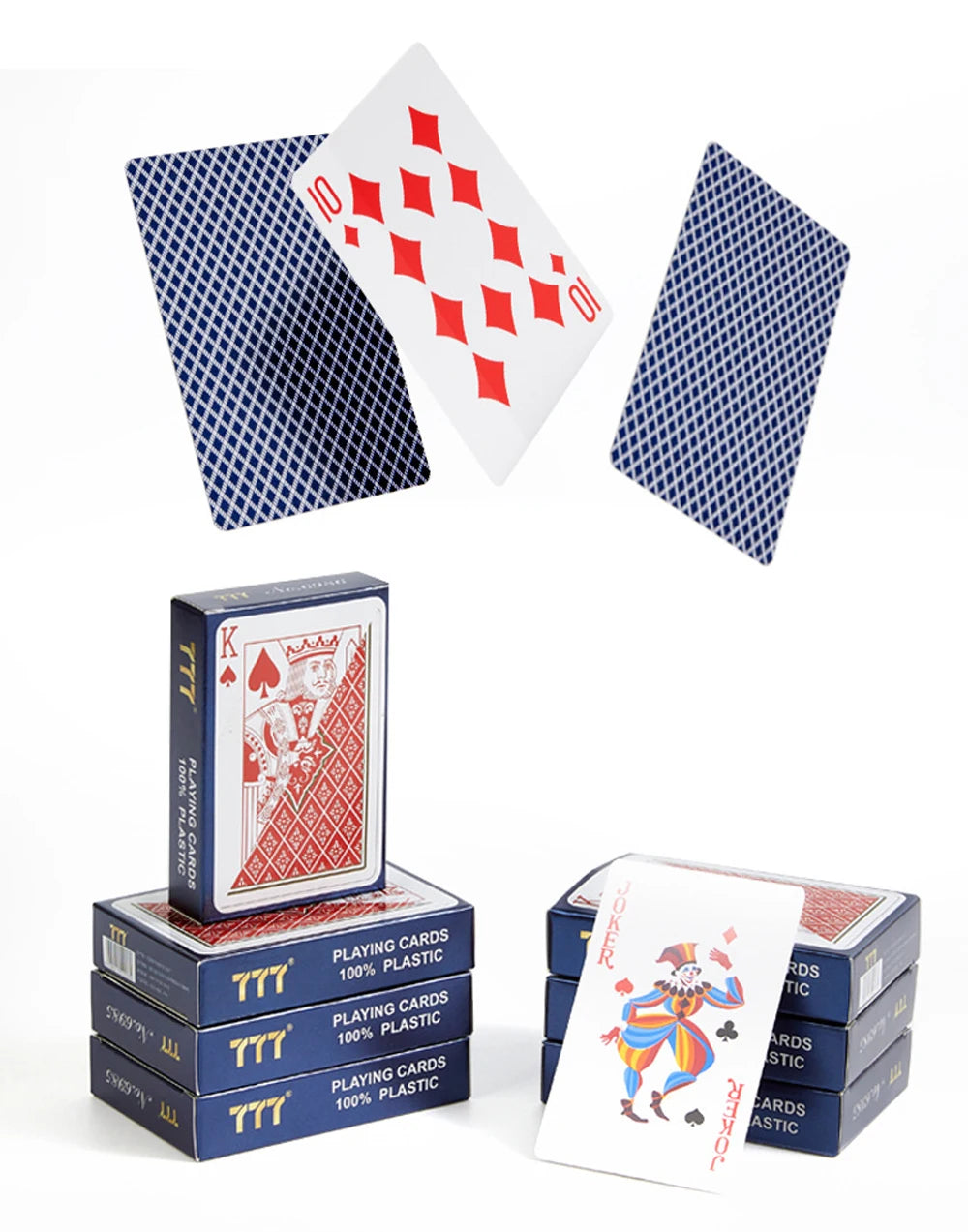 Nuove Carte Da Gioco In Plastica Stretta Impermeabili Da Tavolo Con Caratteri Grandi PVC Satinato Spessore Alto