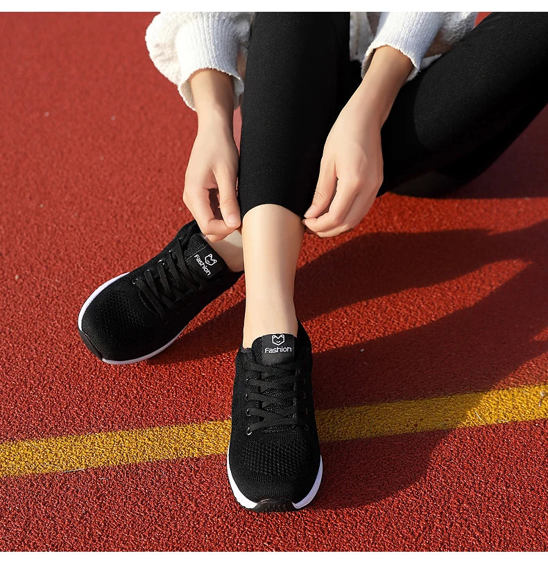 Scarpe sportive da donna Sneakers con plateau alla moda Scarpe basse da donna primavera estate Scarpe da corsa per donna Scarpe casual Mesh Jogging Tennis