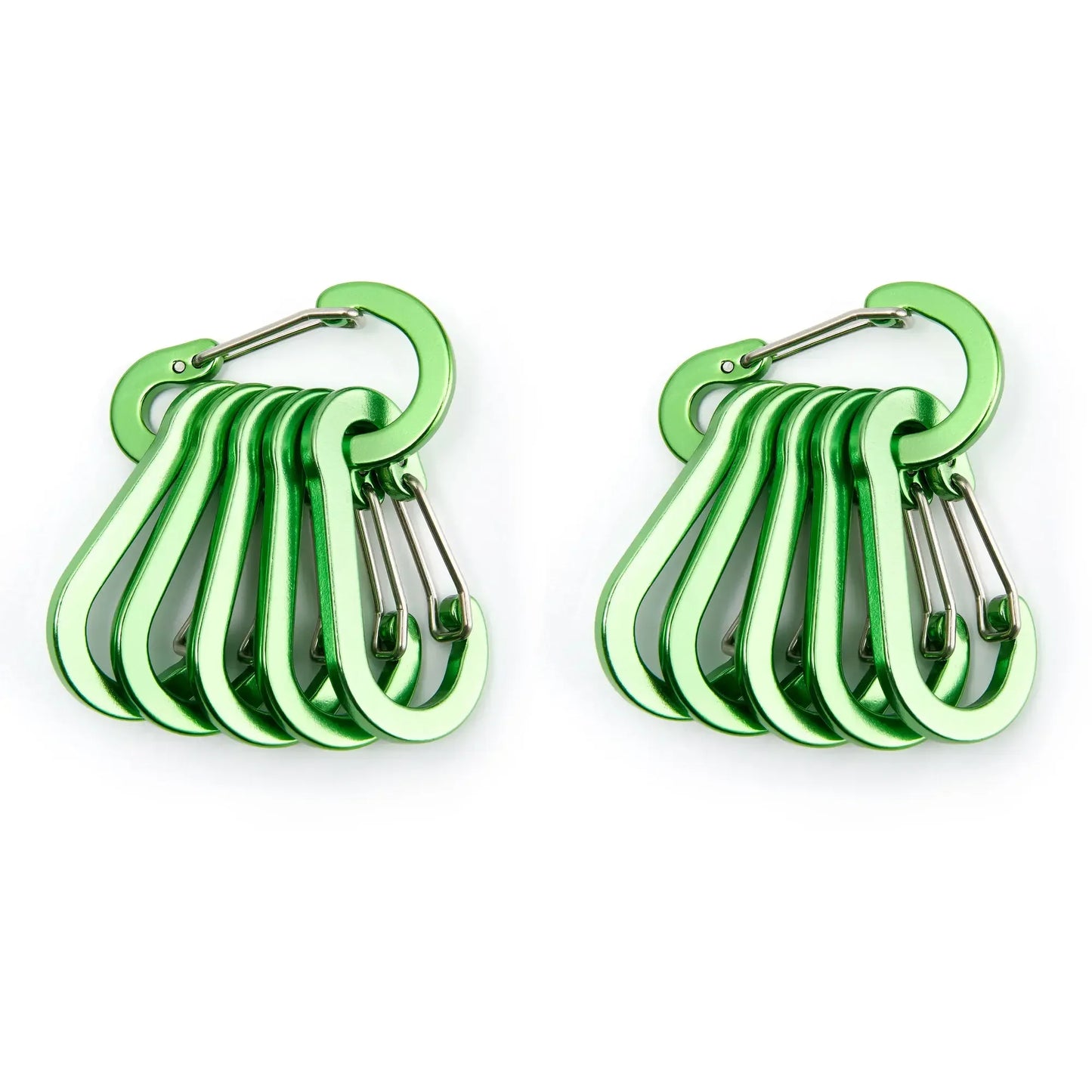 Moschettone Clip Set Sei Dodici Pezzi Turistico Piccoli Ganci Pesca All'aperto Campeggio Ciclismo Portachiavi Fibbie