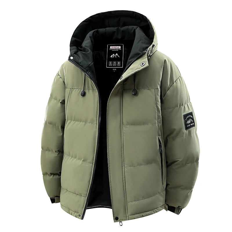Parka Da Uomo Antivento Ispessito Da Outdoor Con Cappuccio Abbigliamento Invernale Casual Comfort