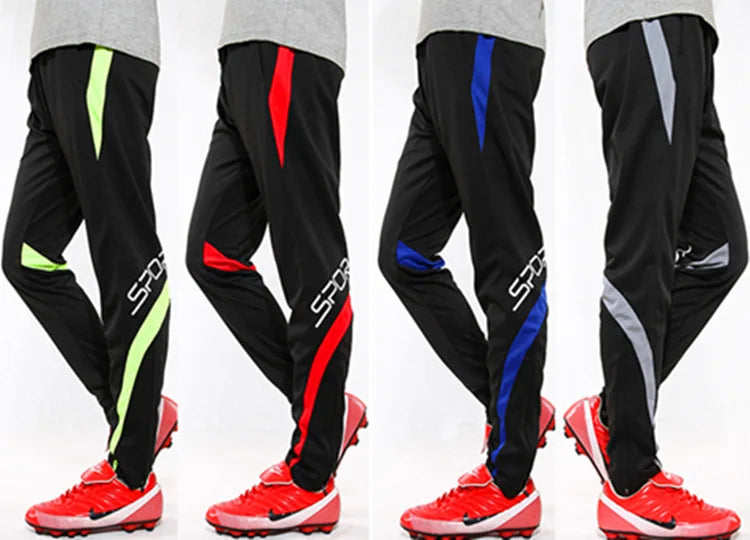 Pantaloni sportivi da corsa da uomo con tasche con cerniera Pantaloni da jogging da calcio Pantaloni sportivi da allenamento Pantaloni da calcio da basket Pantaloni da allenamento da uomo