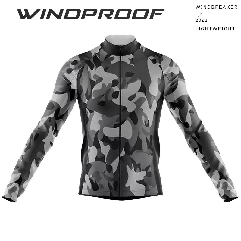 Giacca Ciclismo Antivento A Maniche Lunghe Con Protezione UV Riflettente Per MTB