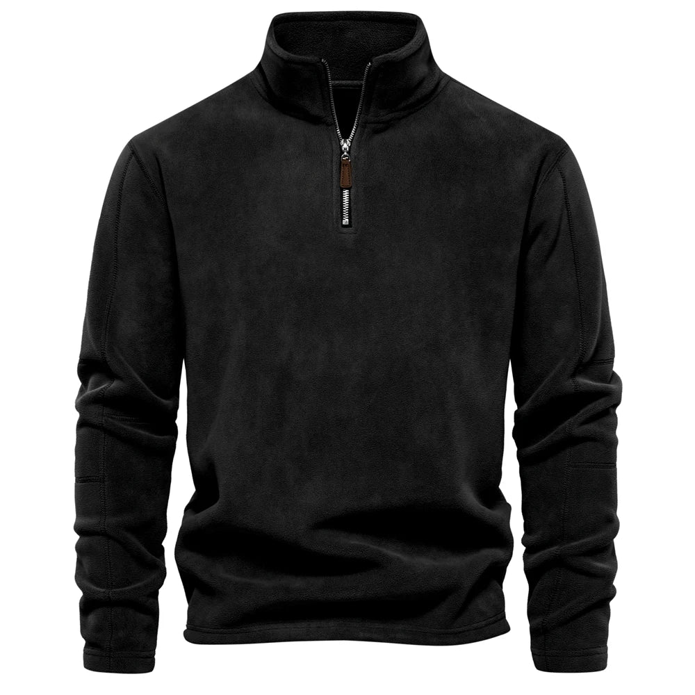 Giacca In Pile AIOPESON Per Uomo Caldo Premium Con Cerniera E Collo Rovesciato Soft Shell