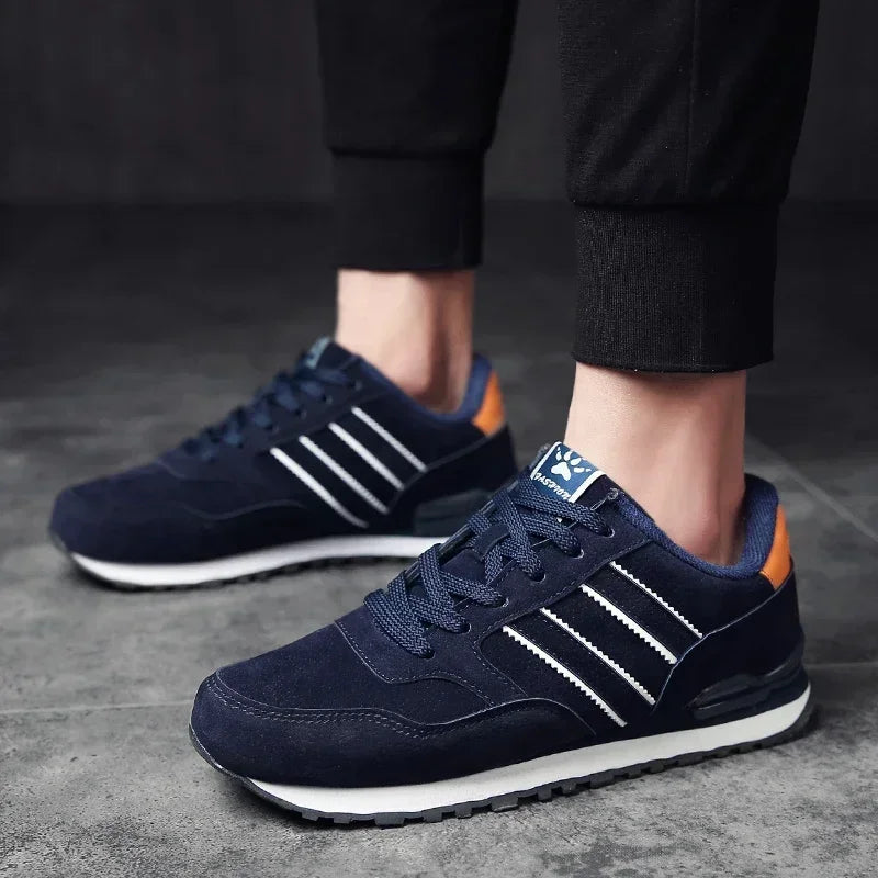 Scarpe Da Ginnastica Da Uomo In Pelle Di Alta Qualità Traspiranti Scarpe Casual Piatte 2022 Nuove
