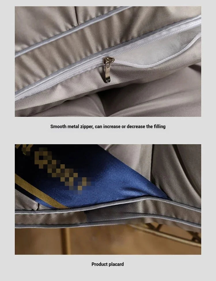 Cuscini comodi per dormire Cuscino per hotel a 5 stelle Cuscino tridimensionale morbido lavato bilaterale in tinta unita Cuscini per dormire