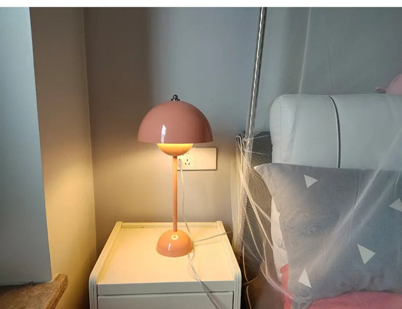 Lampada Da Terra A Forma Di Fungo Con Bocciolo Di Alta Qualità In Stile Classico Con Attacco E27 Per Soggiorno E Letto