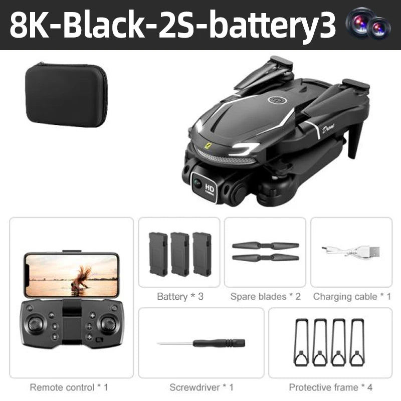 Nuovo Mini Drone V88 5G 8K 4K HD Fotografia Aerea Pieghevole Telecomandato Quadricottero Giocattolo Regalo 2026