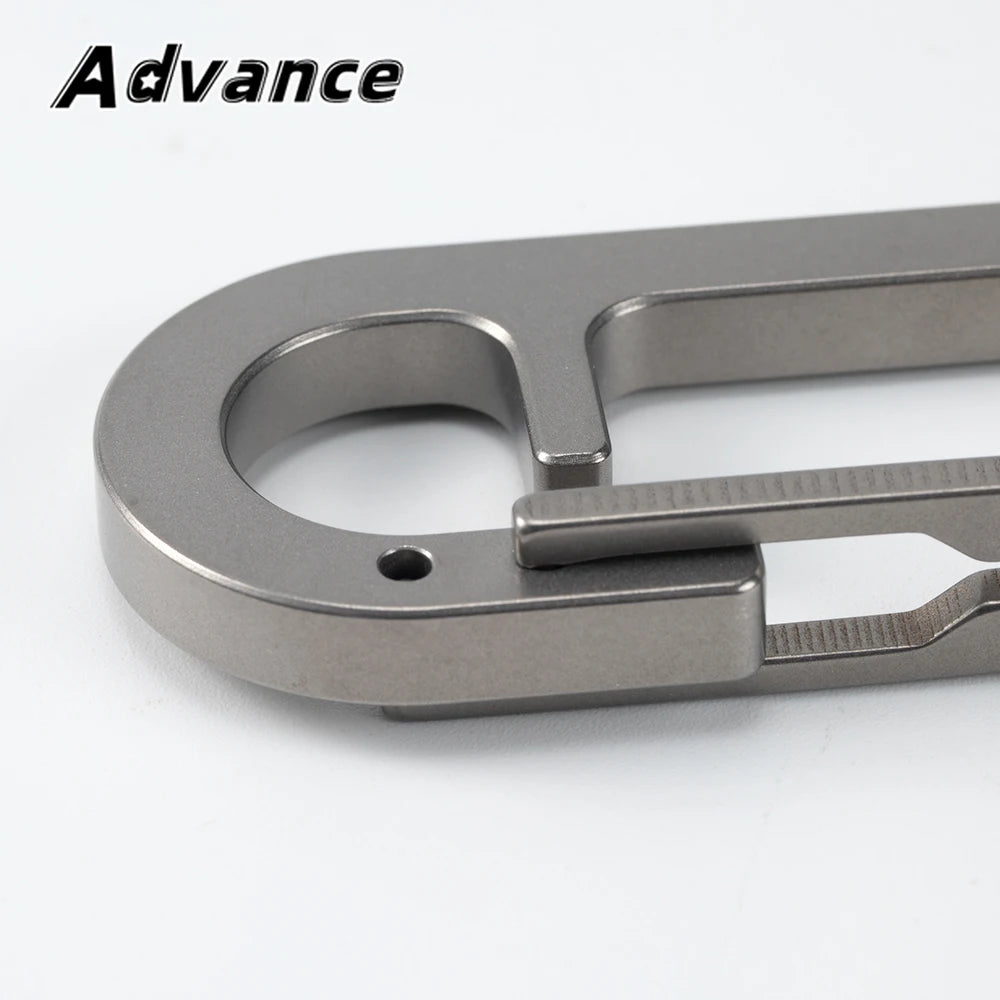 Portachiavi In Lega Di Titanio Multifunzionale EDC Set Accessori Con Fibbia Strumento Esterno