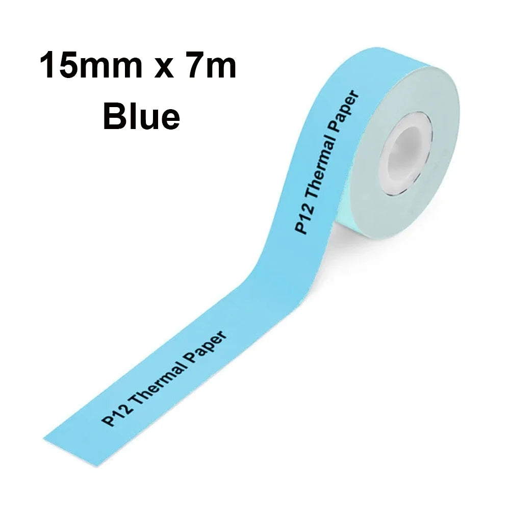 Nastro Termico Continuo 15 Mm Per Etichette Stampante Ufficio KingJim LR5C 4 Metri E 7 Metri