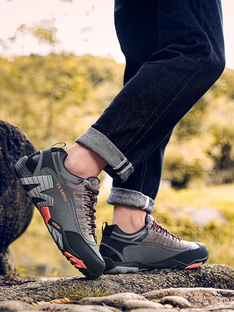 Scarpe Da Trekking Impermeabili Per Uomo In Vera Pelle Stivali Da Montagna Tattici Da Caccia Nei Boschi