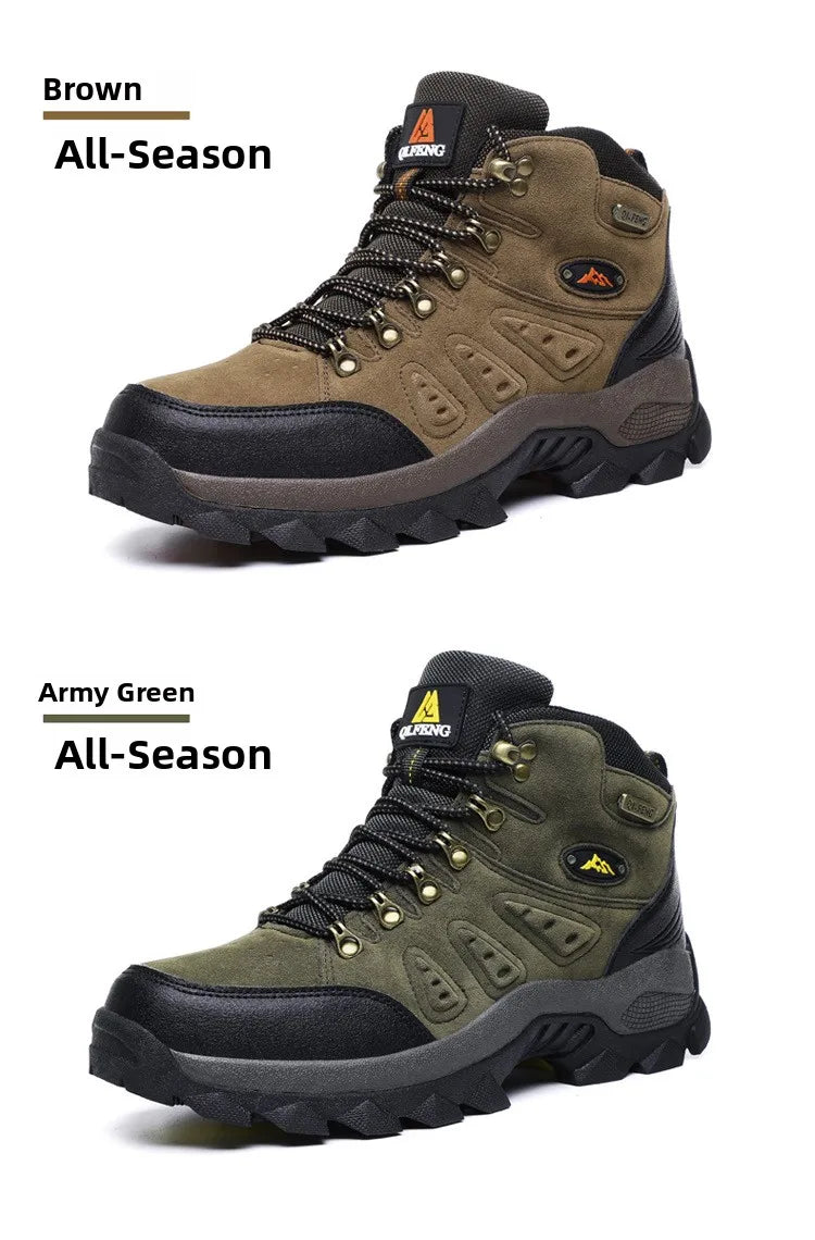 Scarpe Da Arrampicata Invernali All'aperto Da Trekking Antiscivolo Con Suola Spessa Uomo Calde