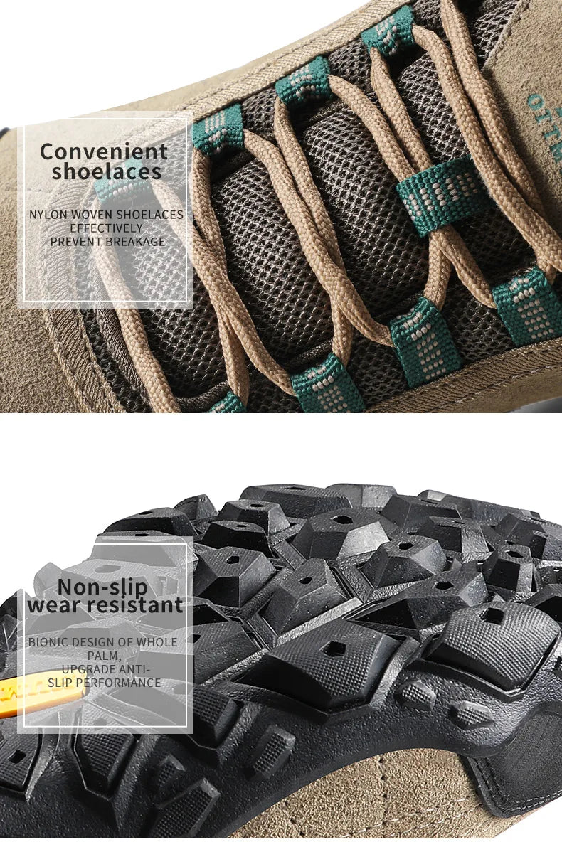 Scarpe Da Trekking Invernali Di Lusso Per Uomo In Pelle Per Arrampicata E Lavoro All Aperto