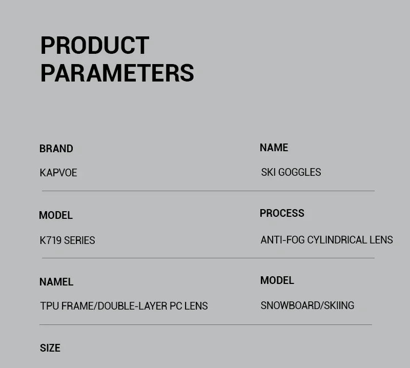 Kapvoe Occhiali Da Sci Fotocromatici E Maschera Da Snowboard Antiappannamento UV400 Per Uomo E Donna Occhiali Inverno