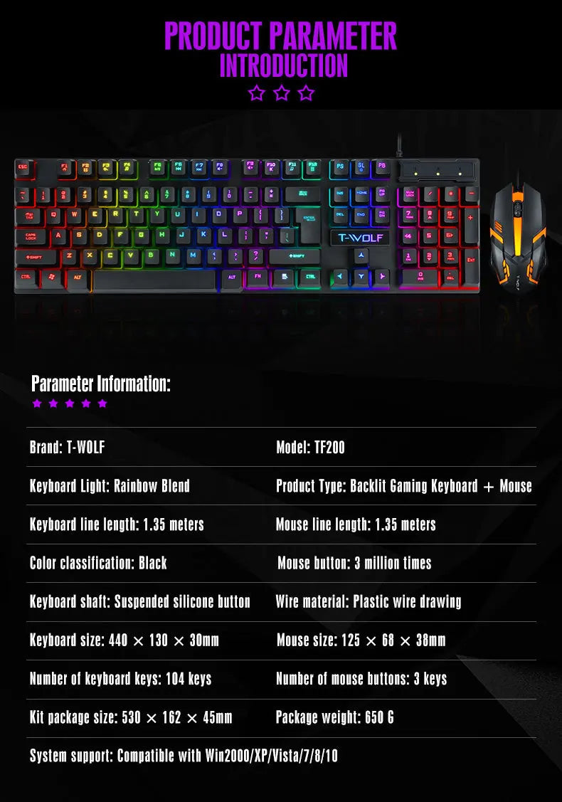 Tastiera Cablata 100 Percento Layout Europeo Multilingue ISO Retroilluminazione Multicolore Per Gaming Ufficio Desktop