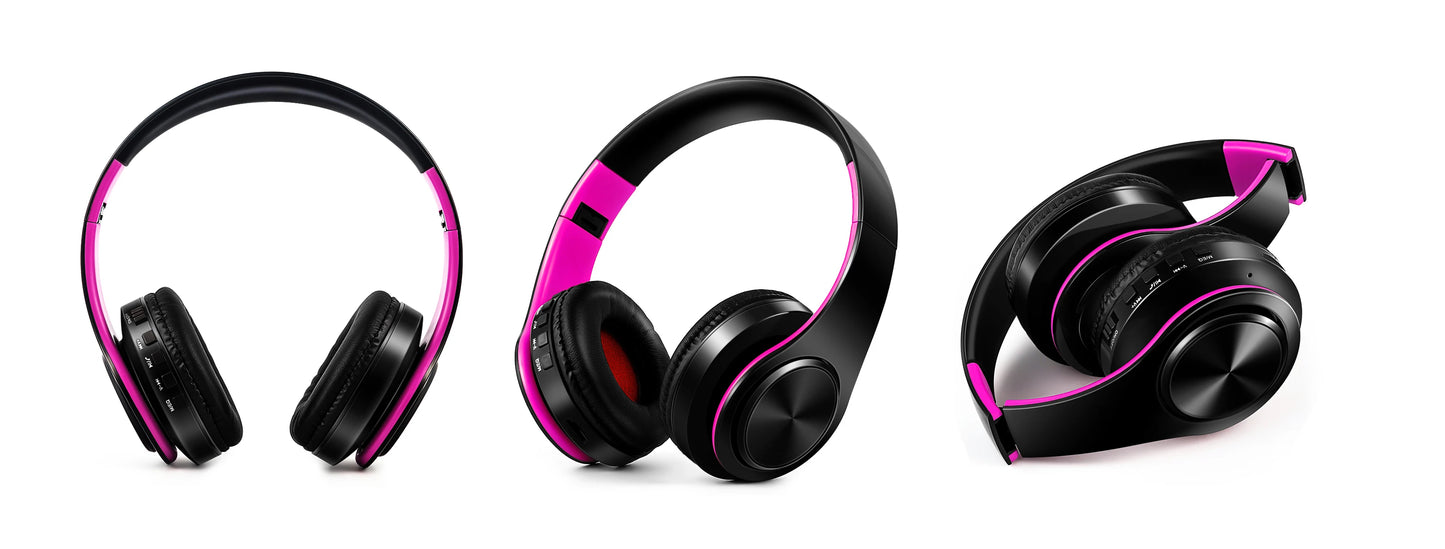 Cuffie Wireless Dorate Bluetooth con Microfono Incorporato Auricolare Stereo Universale per Android e iOS Regalo da Uomo