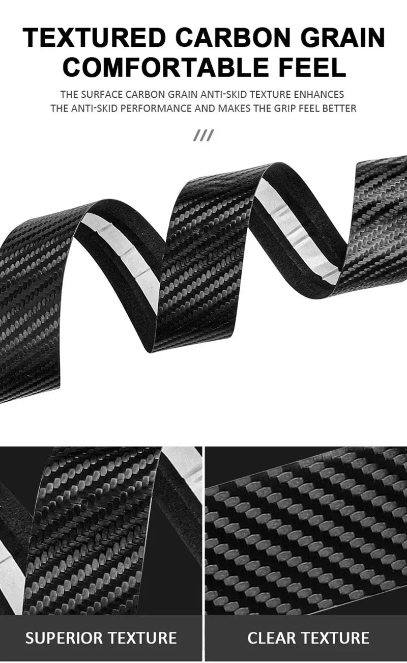 Nastro Manubrio In Fibra Di Carbonio Texture Per Bici Da Strada Antiscivolo Copri Manubrio Avvolgimento