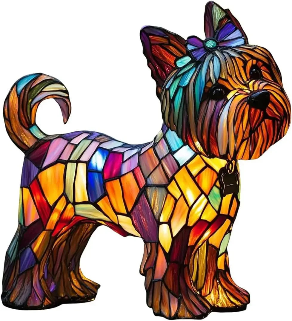 Divertimento Unico Artistico Carino A Forma Di Cane Ornamento Decorativo Luce Notturna Moderna Illuminazione Atmosferica