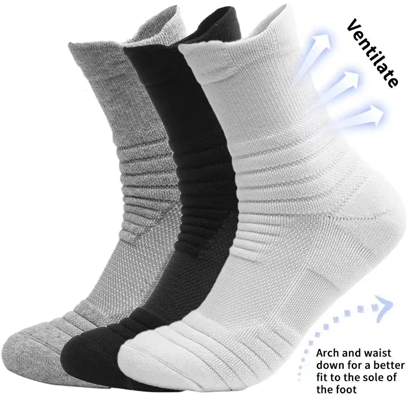 Calze Sportive Uomo in Cotone Bamboo Traspiranti Regolano Umidità per Comfort Tutto il Giorno Autunno Inverno 10 Paia
