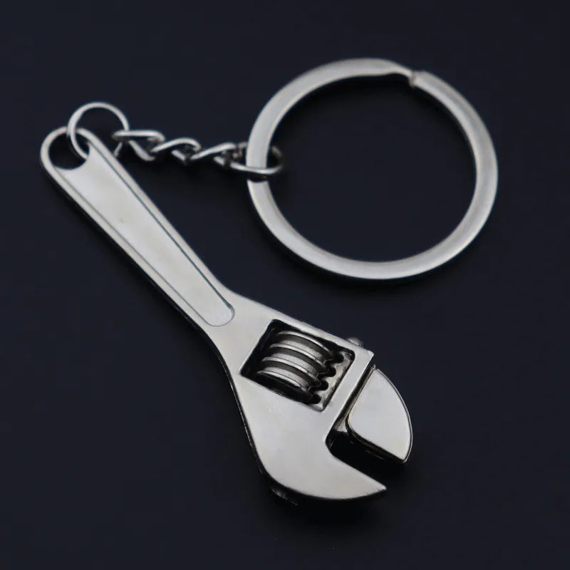 Portachiavi Mini Strumento Apertura Chiave Da Uomo Argento Elegante Regalo Ideale Gioielli S153