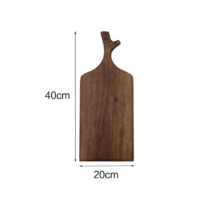 Tagliere Da Cucina In Noce Nera Rettangolare Senza Vernice In Legno Piatto Per Pizza Sushi Pane Vassoio Ecologico
