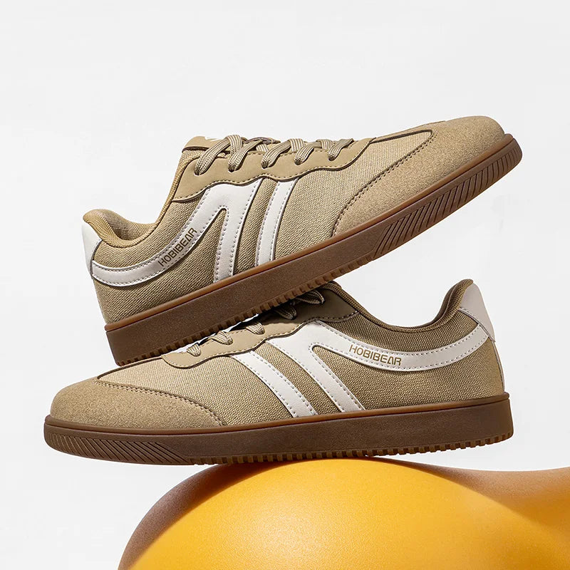 Hobibear Sneakers A Punta Larga Unisex Scarpe Da Passeggio Casual Antiscivolo In Tessuto Con Lacci